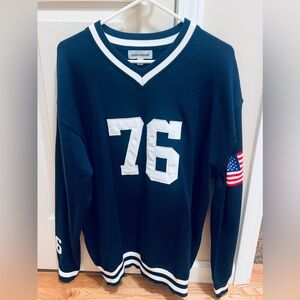 Women’s  Navy '76 V-Neck Sweater